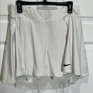 Nike White Tennis Skirt Skort with Black Logo Size 1X